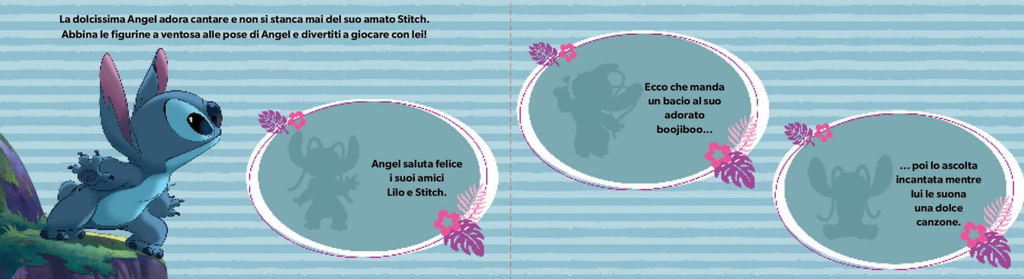 Stitch Leggi e attacca::1 libro, 8 figurine, 2 giochi da tavolo