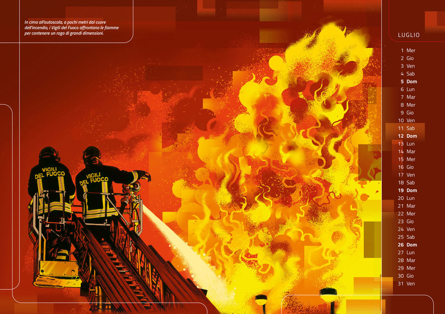 Calendario 2026 Vigili del Fuoco - da parete::Nel segno del soccorso
