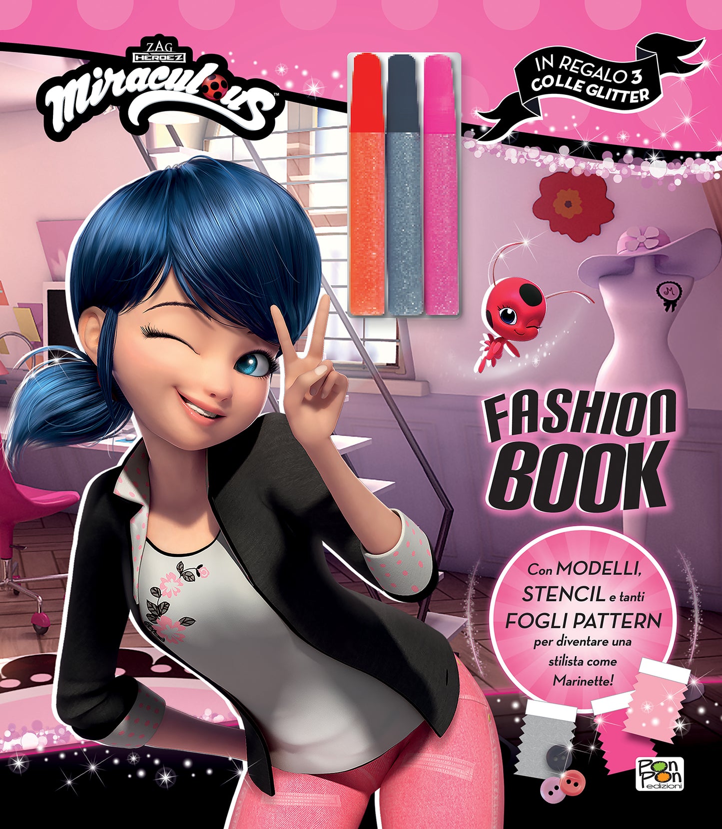 Miraculous. Fashion Book. Con 3 colle glitter