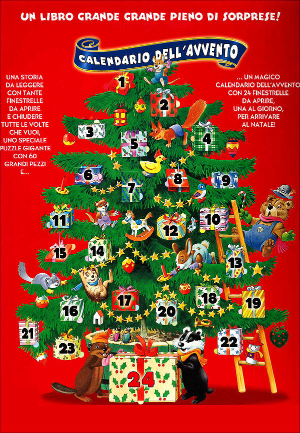 L'allegro Natale di Tony Wolf::Tante finestrelle, un calendario dell'avvento... e un puzzle gigante!