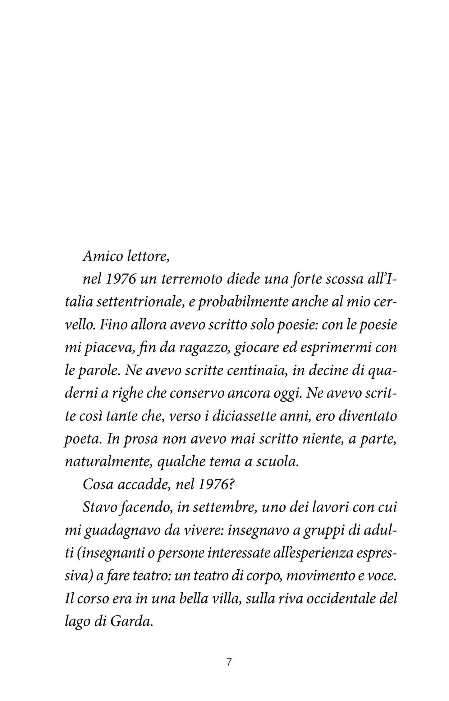 E la storia cominciò