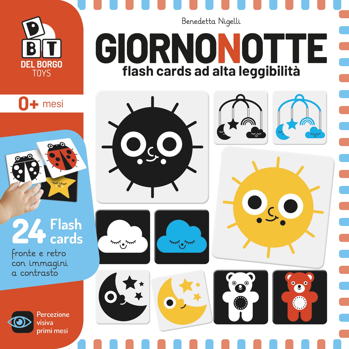 Giorno notte::Flash cards ad alta leggibilità
