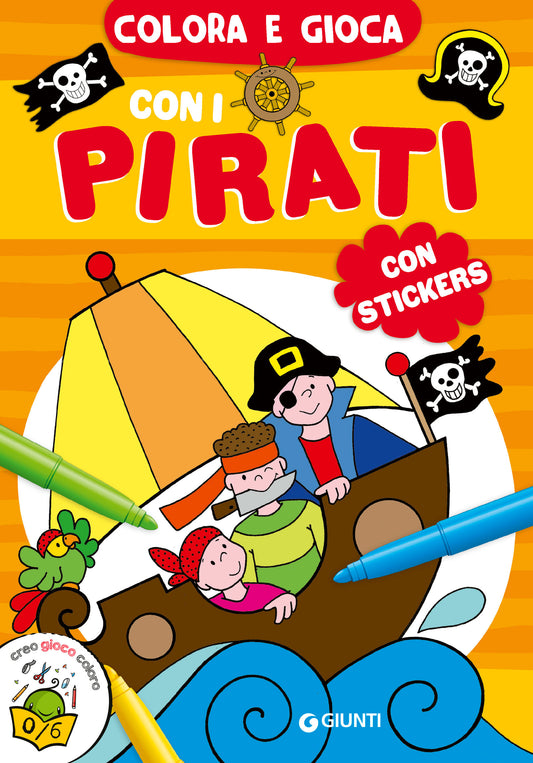 Colora e gioca con i pirati::Con stickers