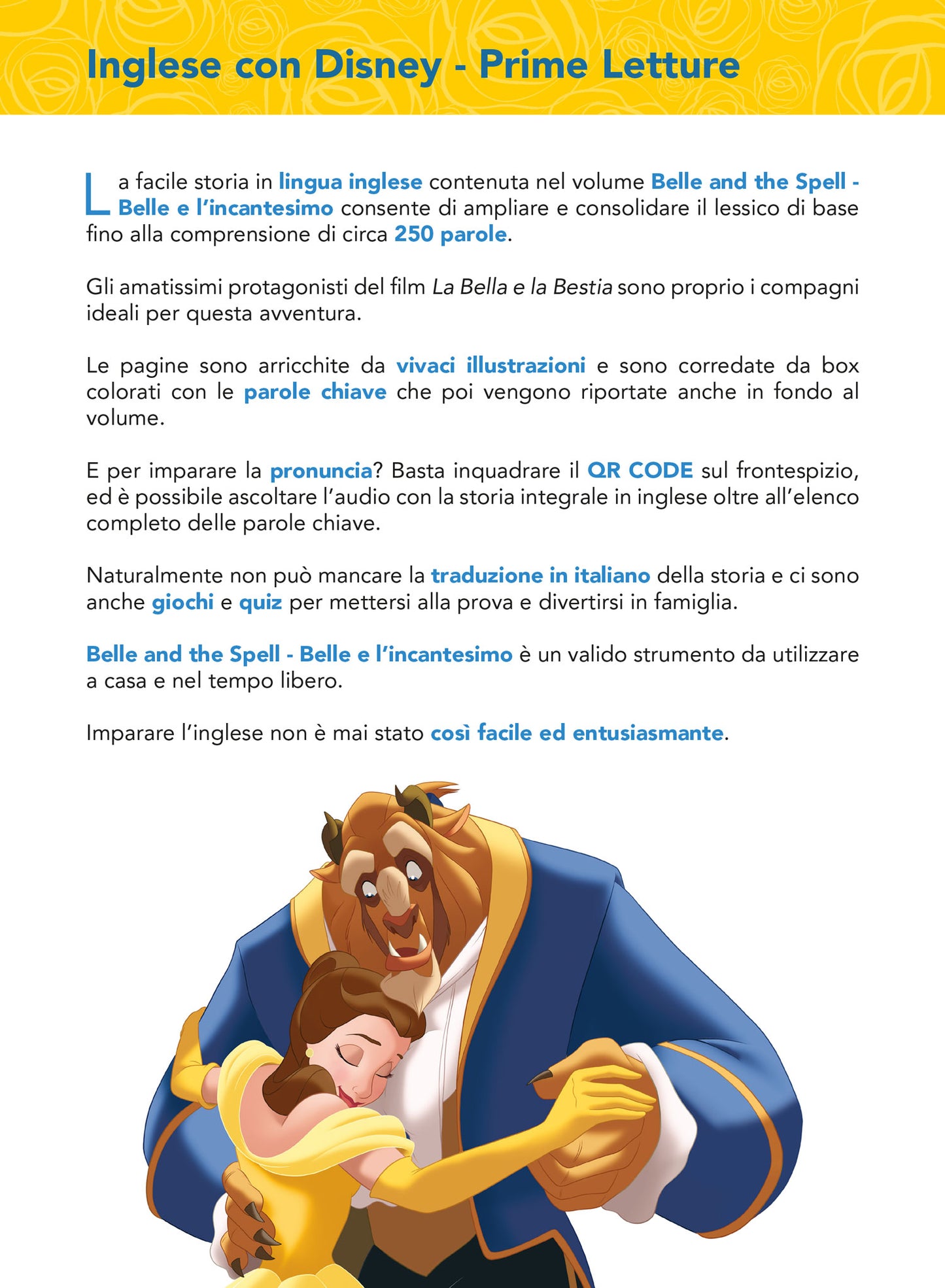 Belle e l'incantesimo - L'inglese con Disney-Prime letture::Con QR Code