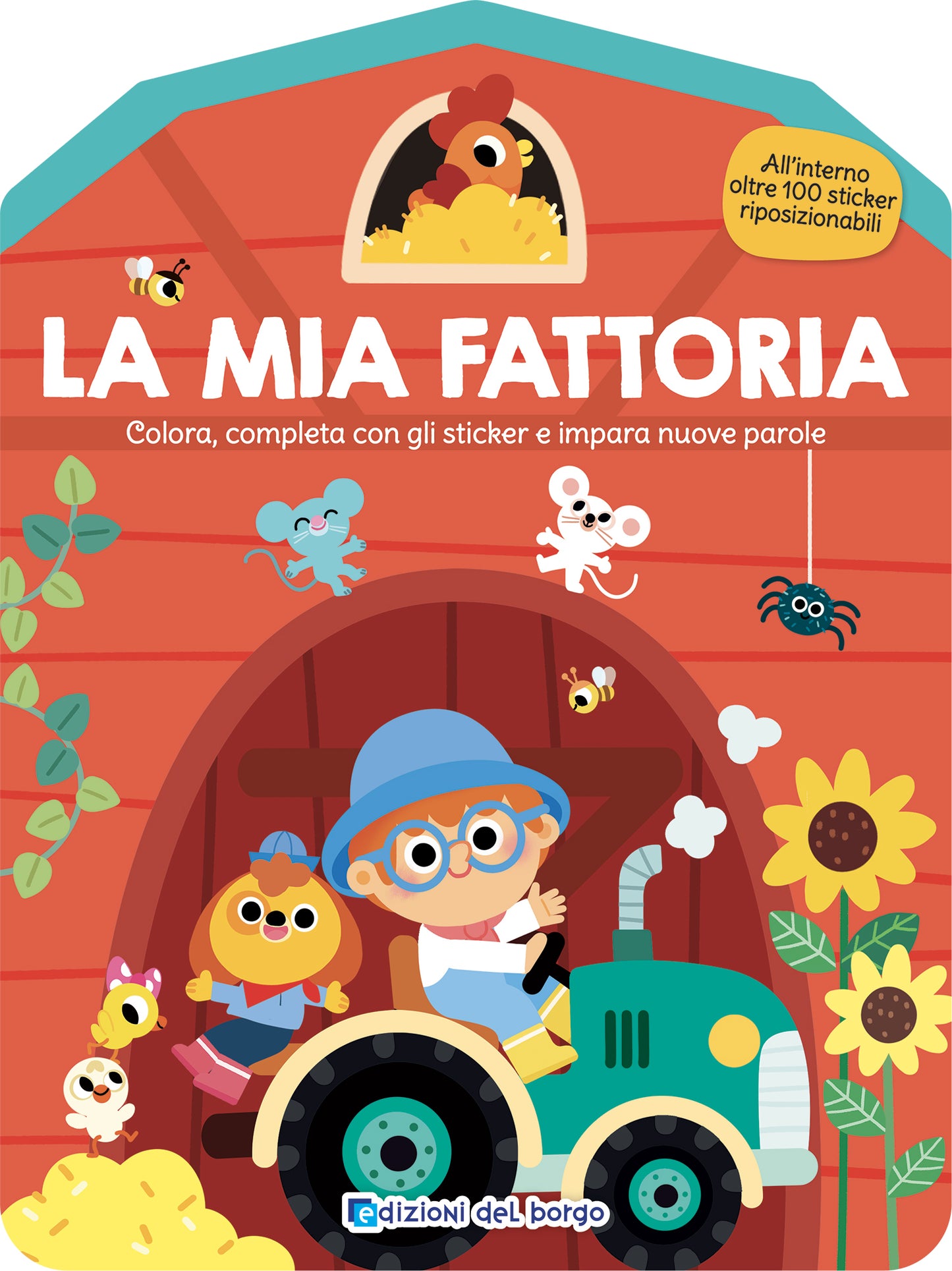 La mia fattoria::Colora, completa con gli sticker e impara nuove parole