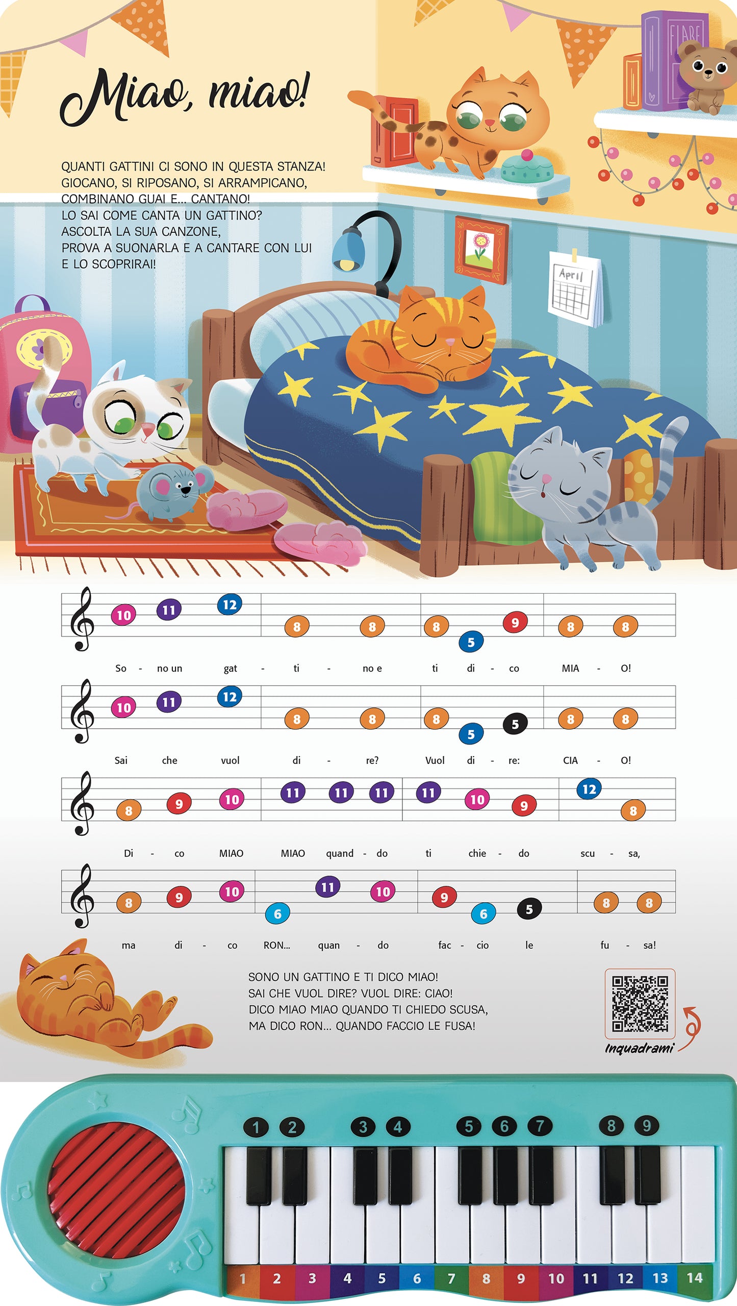 Il libro pianoforte dei Cuccioli::Con 8 canzoncine facili facili da leggere, cantare e suonare!