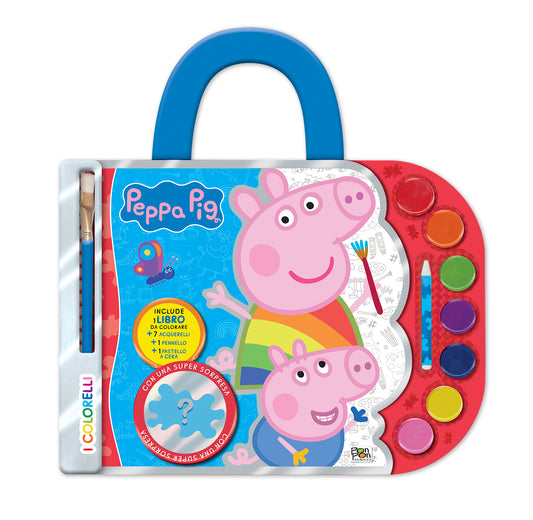 Peppa Pig. I colorelli. Valigetta con acquerelli