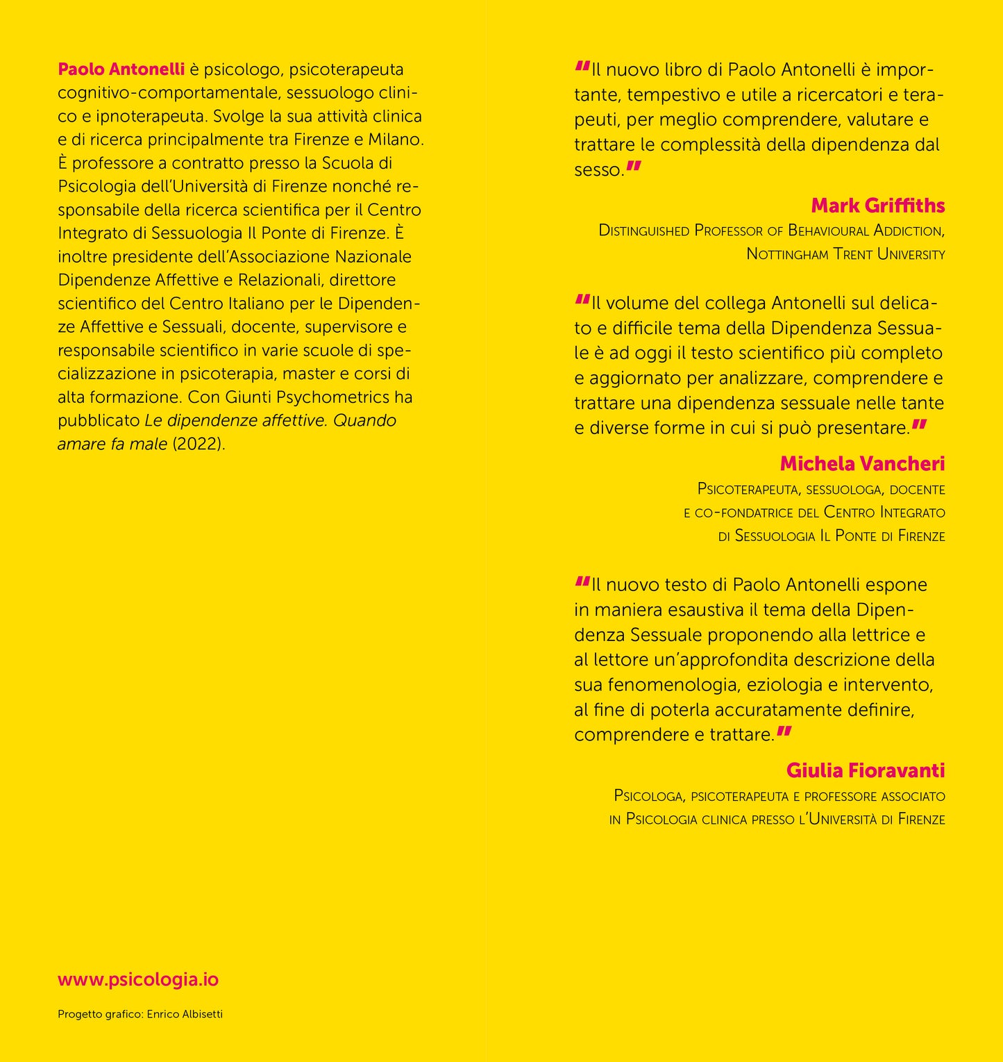 La dipendenza sessuale::Diagnosi, eziologia e trattamento