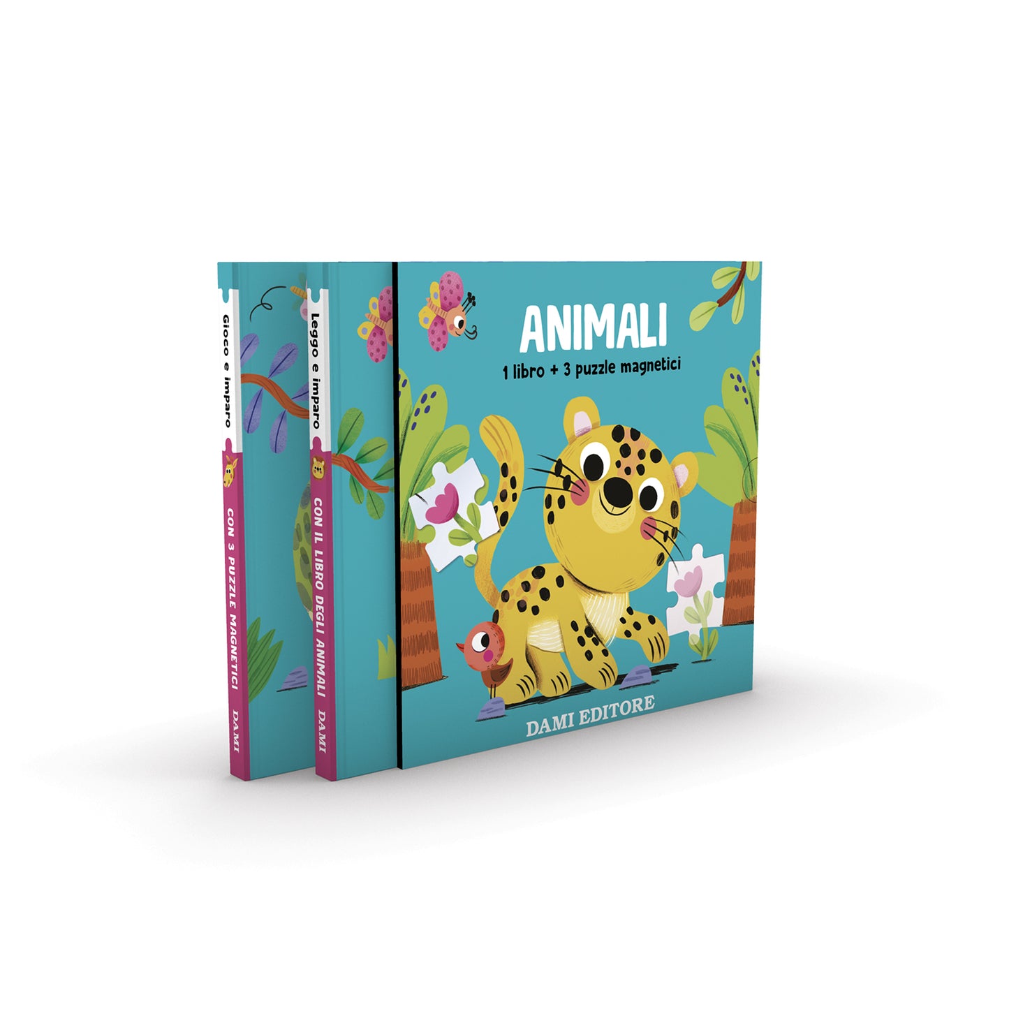 Animali::1 libro + 3 puzzle magnetici
