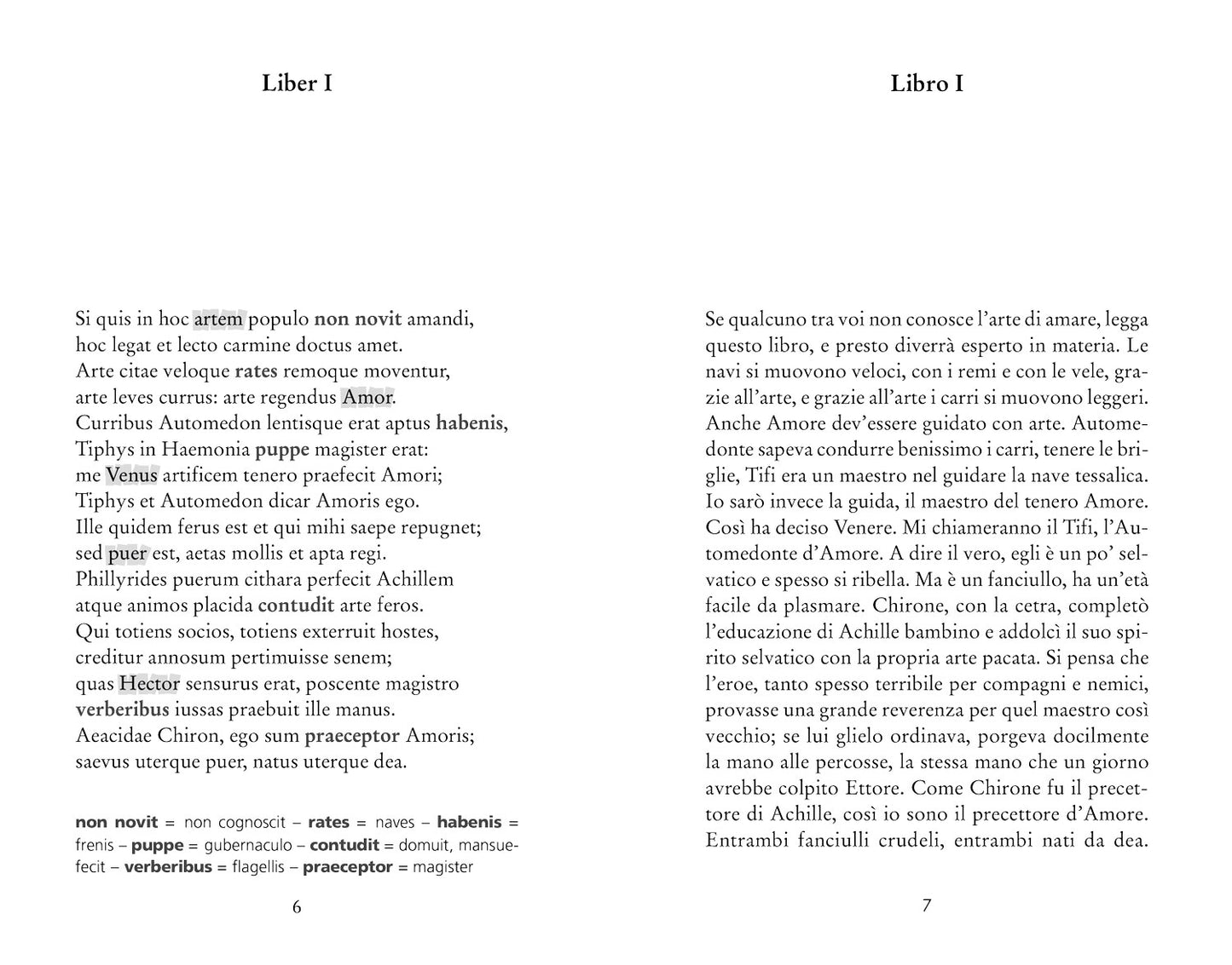 Ars Amatoria - L'arte di amare::Con testo latino a fronte e note linguistiche