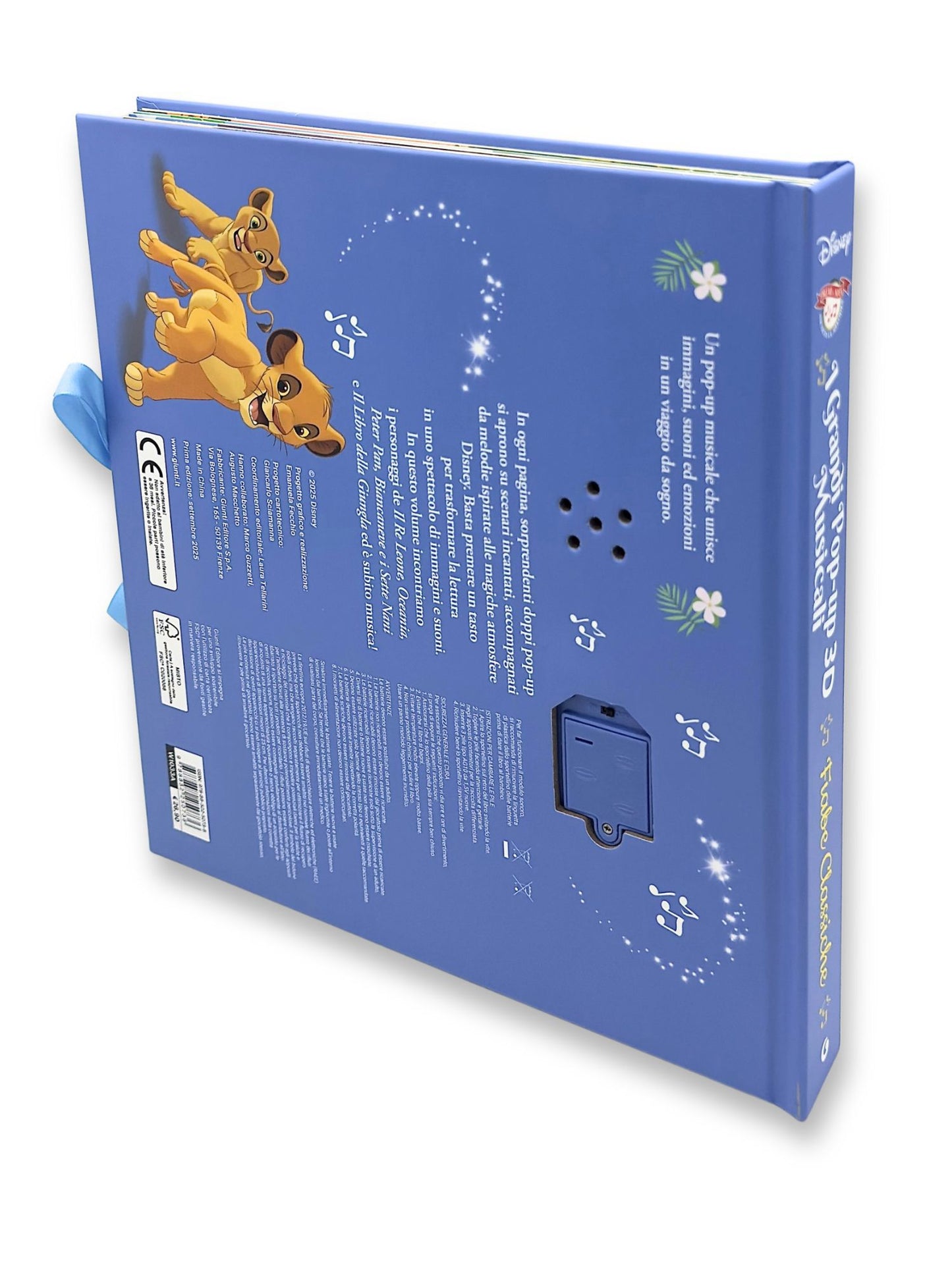 Fiabe classiche Disney I grandi Pop-up 3d musicali::Premi la nota, ascolta la melodia