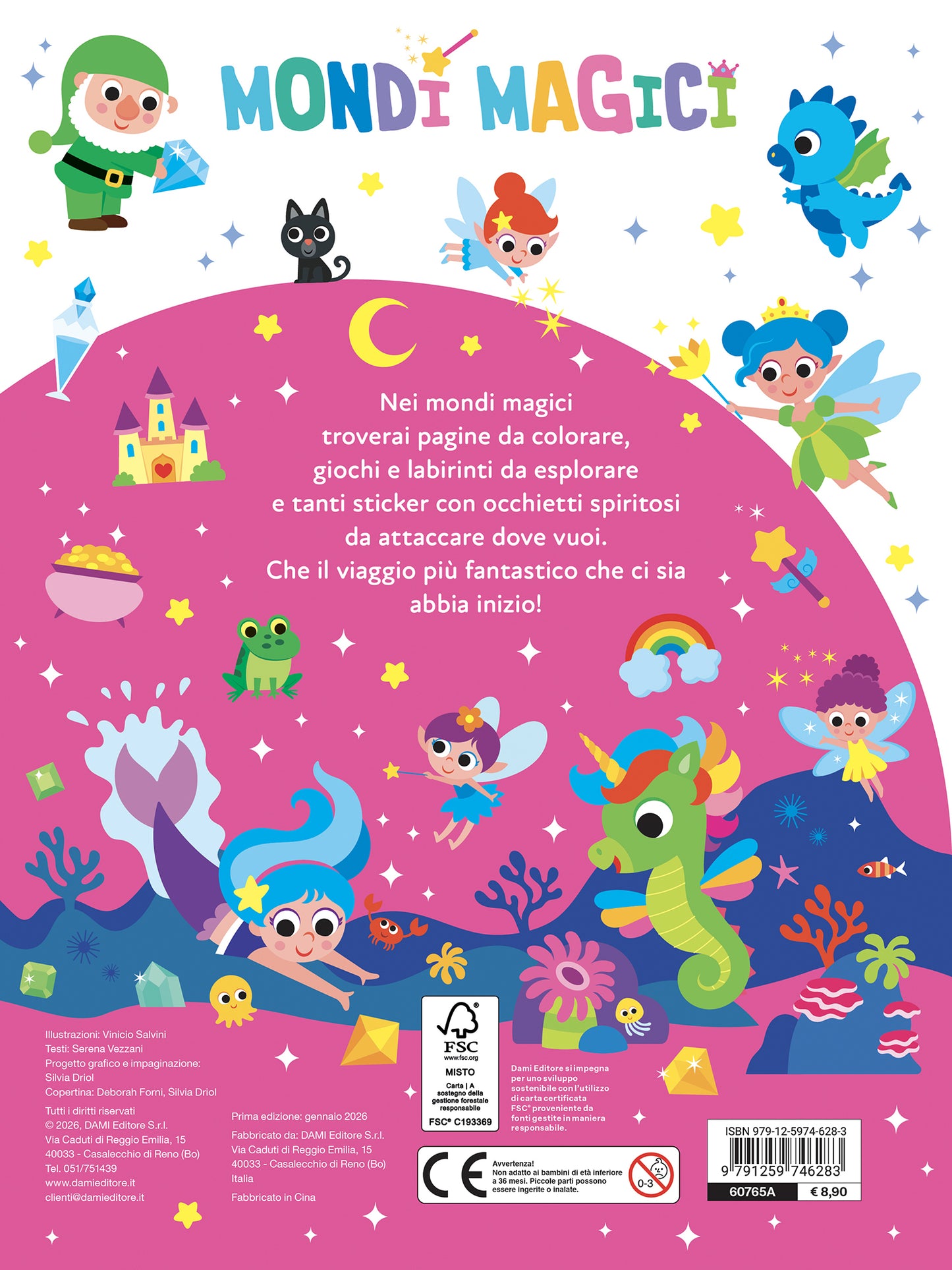 Mondi Magici::Giochi, percorsi, labirinti, coloring