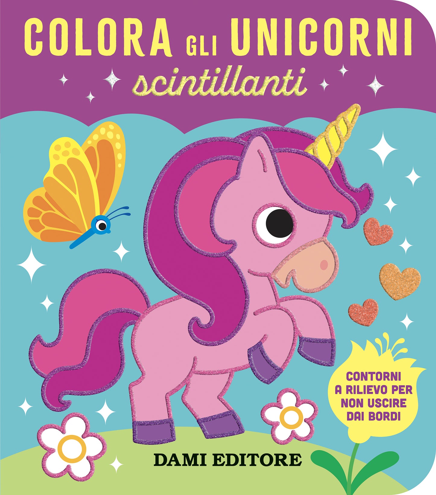 Colora gli unicorni scintillanti