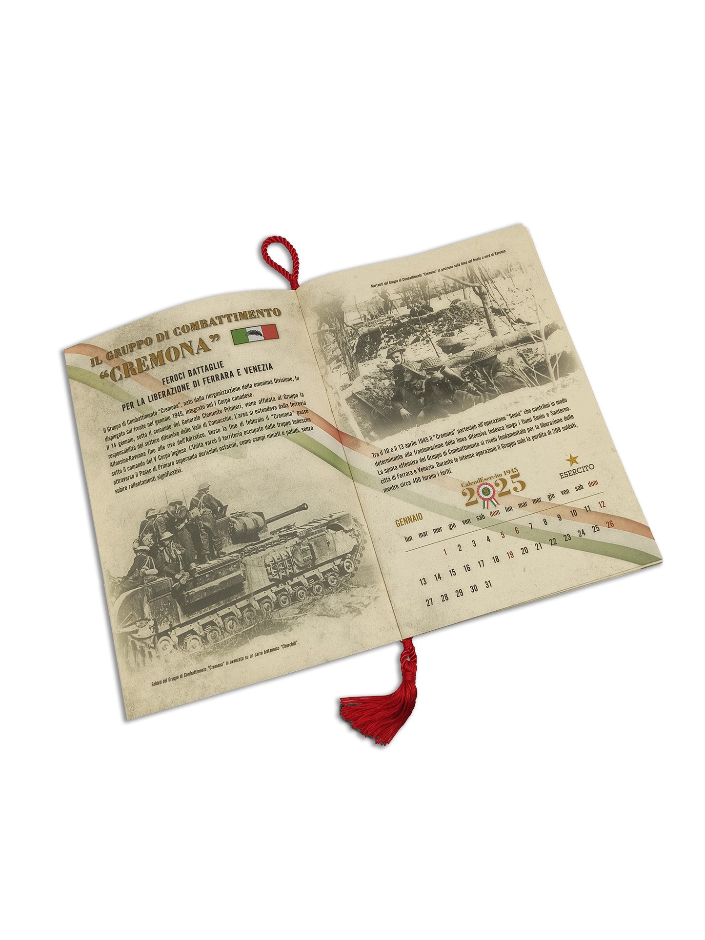 Calendario Esercito Italiano 2025 - da parete::Italia liberata