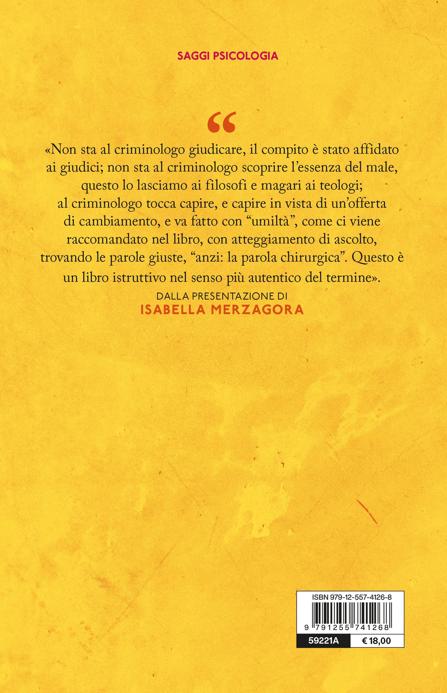 Lettera a un giovane criminologo