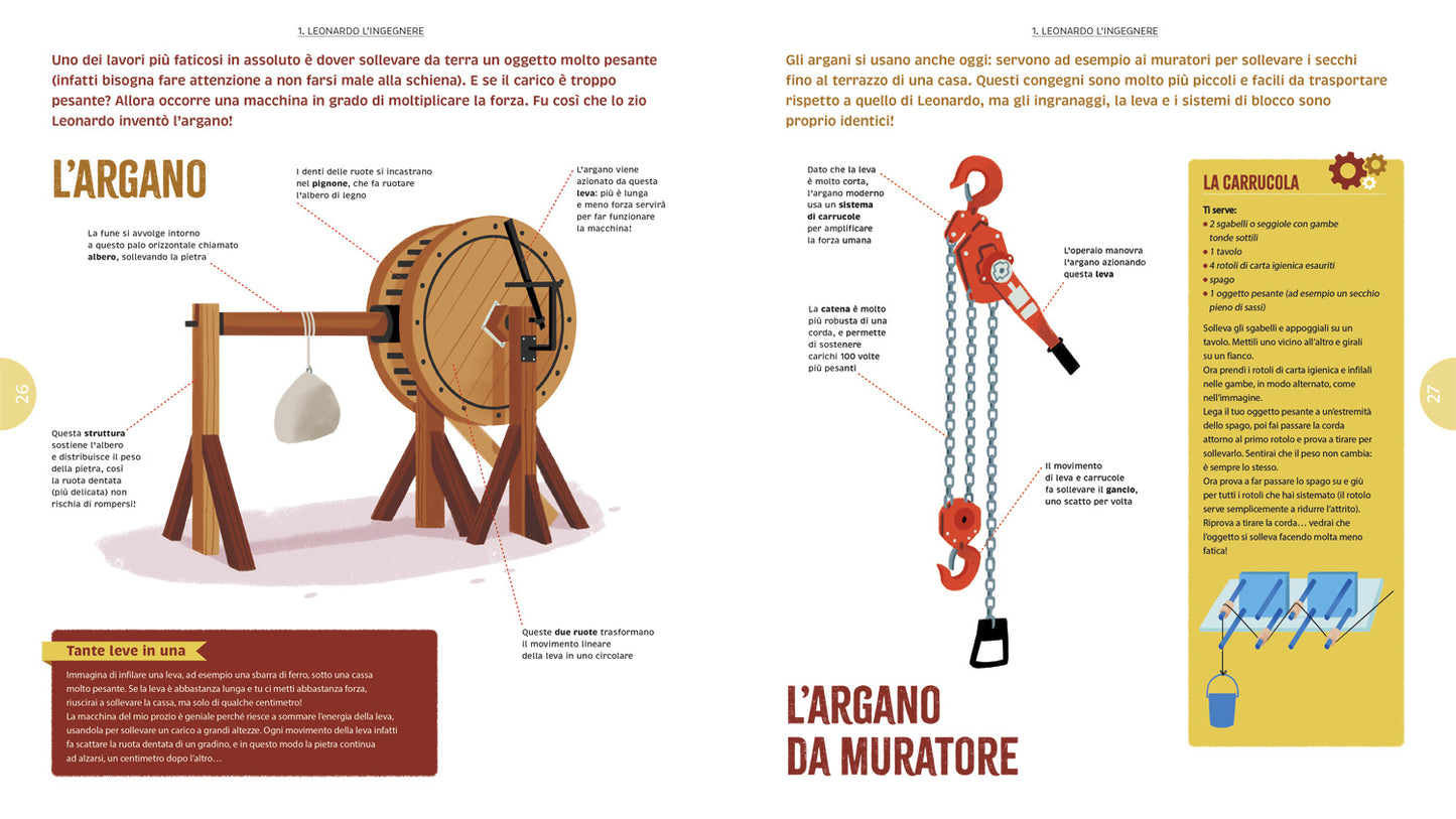 Le grandi macchine di Leonardo::38 macchine ideate da Leonardo più di 500 anni fa che sono ancora oggi attuali e utilissime!