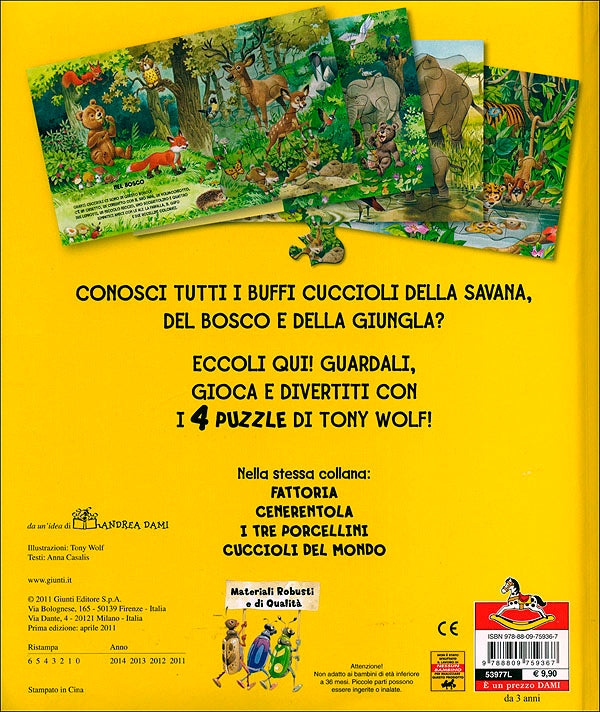 Cuccioli del mondo::Con 4 puzzle di Tony Wolf