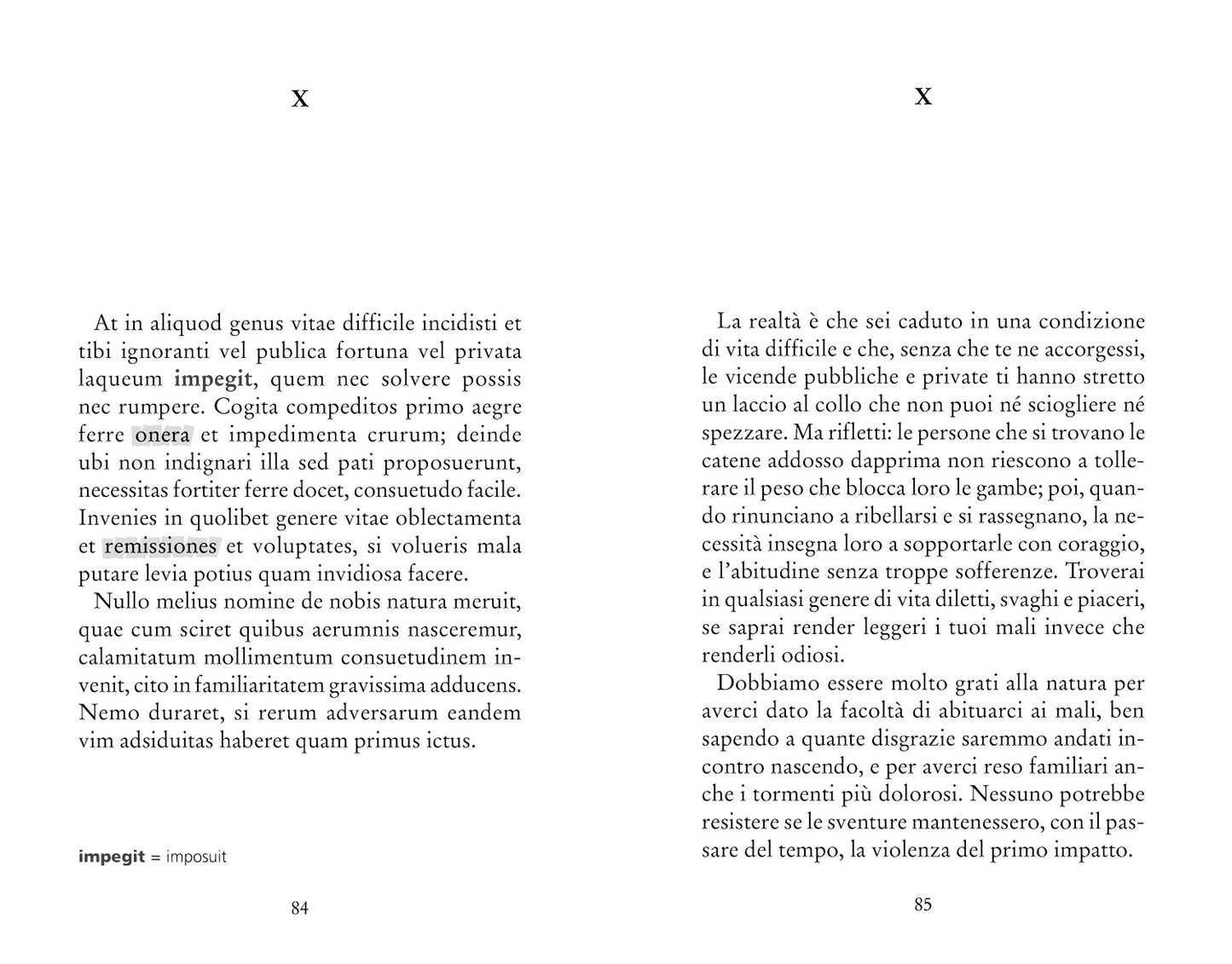 De Tranquillitate Animi - La tranquillità dell'anima::Con testo latino a fronte e note linguistiche