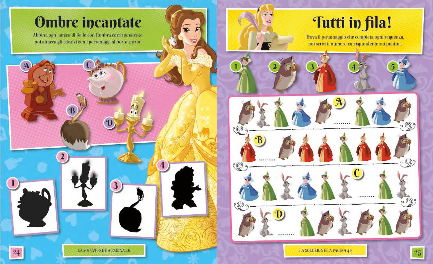 Principesse Disney Mega Sticker::Con tanti adesivi, giochi e attività