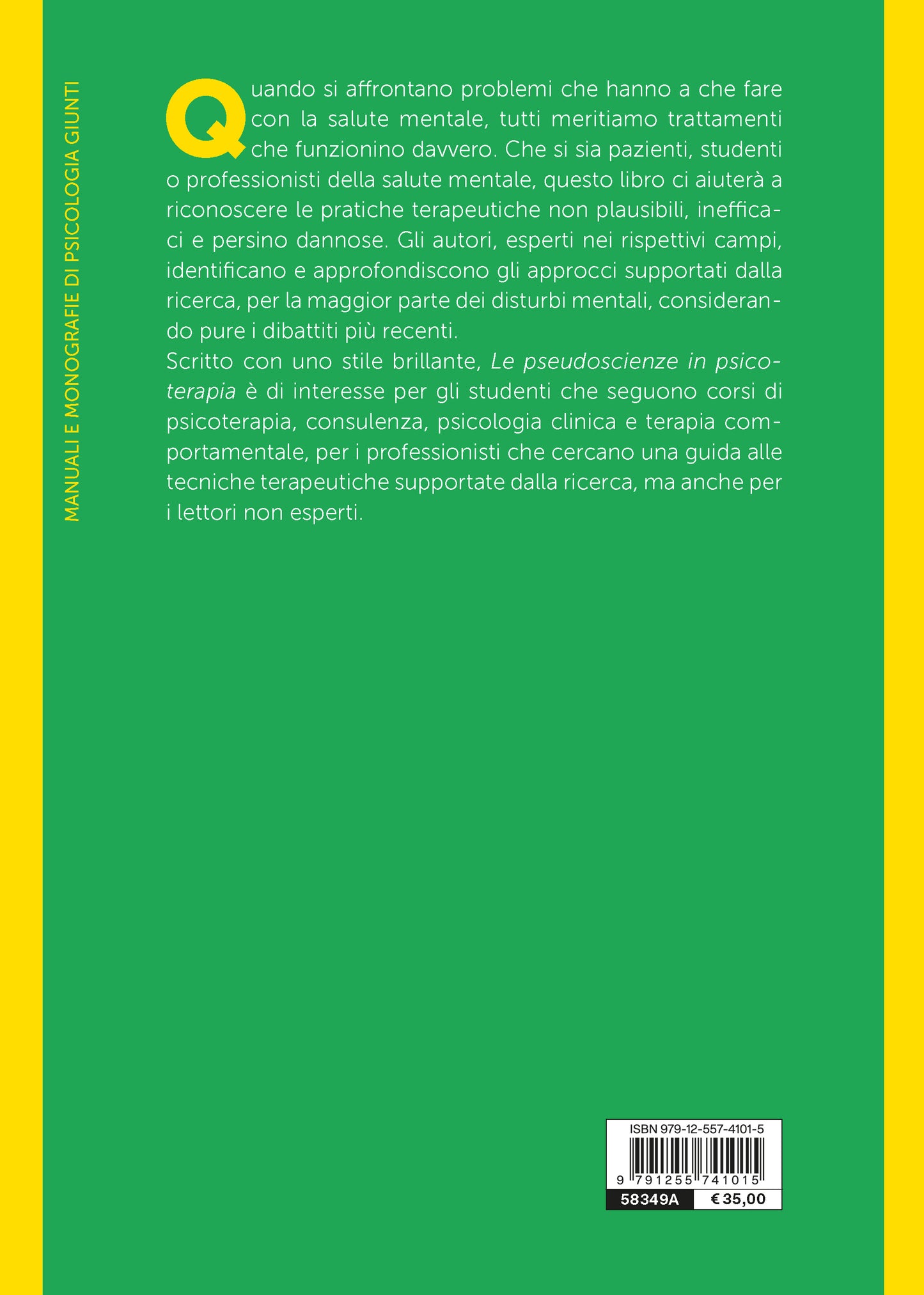 Le pseudoscienze in psicoterapia::Una guida scettica