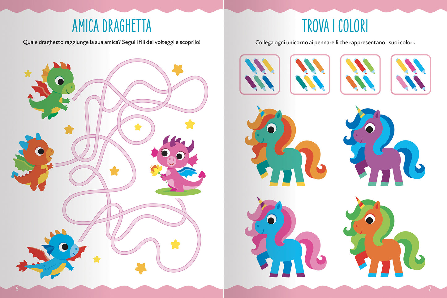 Mondi Magici::Giochi, percorsi, labirinti, coloring