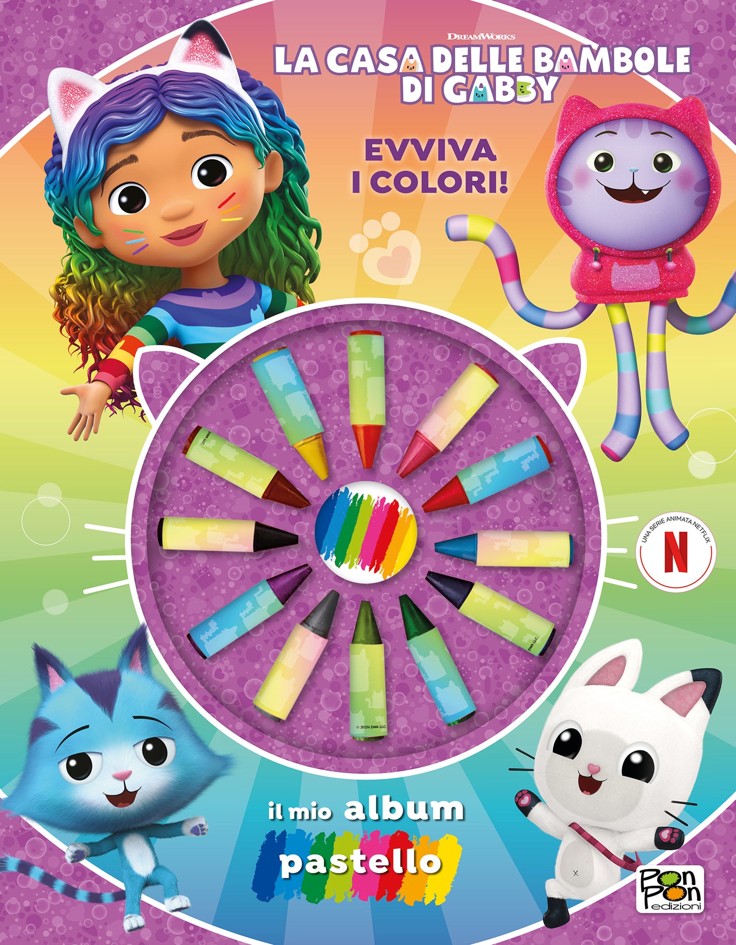 La Casa delle Bambole di Gabby. Il mio album pastello. Evviva i colori!