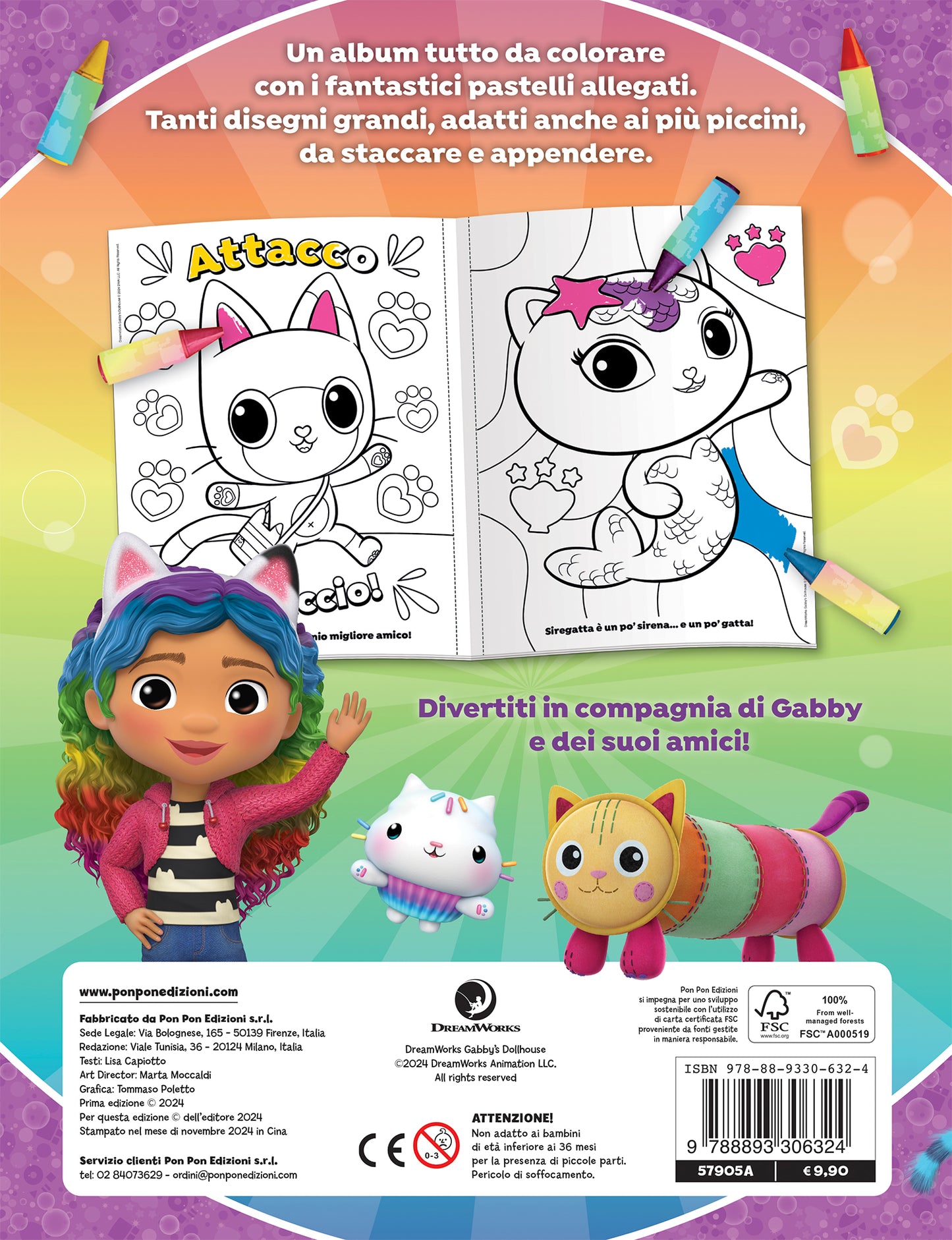 La Casa delle Bambole di Gabby. Il mio album pastello. Evviva i colori!