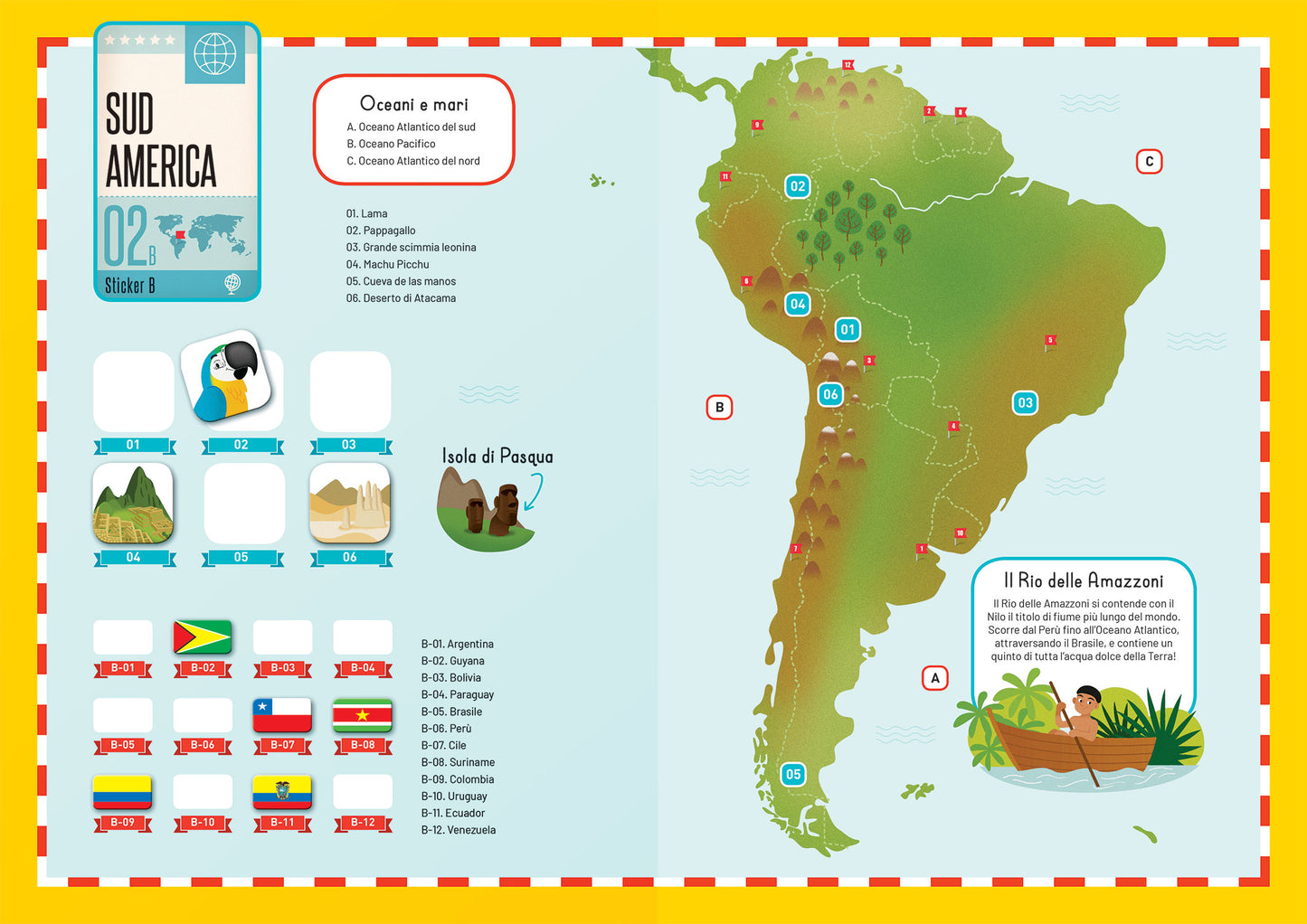 Atlante del mondo::Giochi, attività e sticker per giovani esploratori ed esploratrici