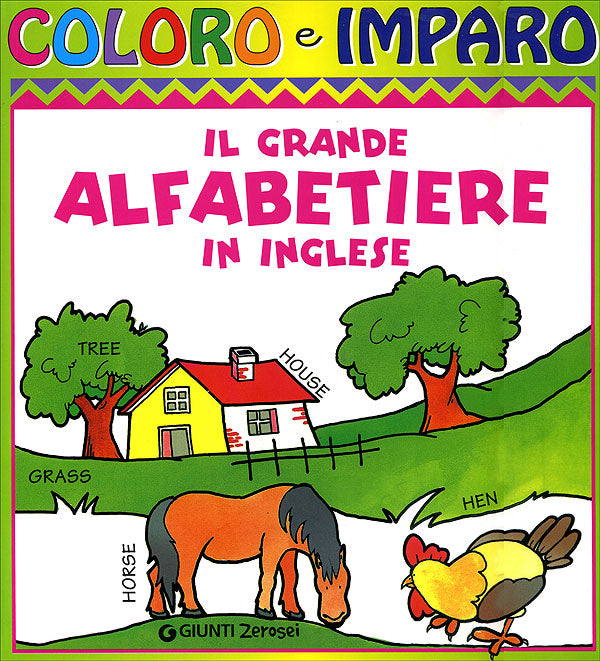 Il grande alfabetiere da colorare. In inglese