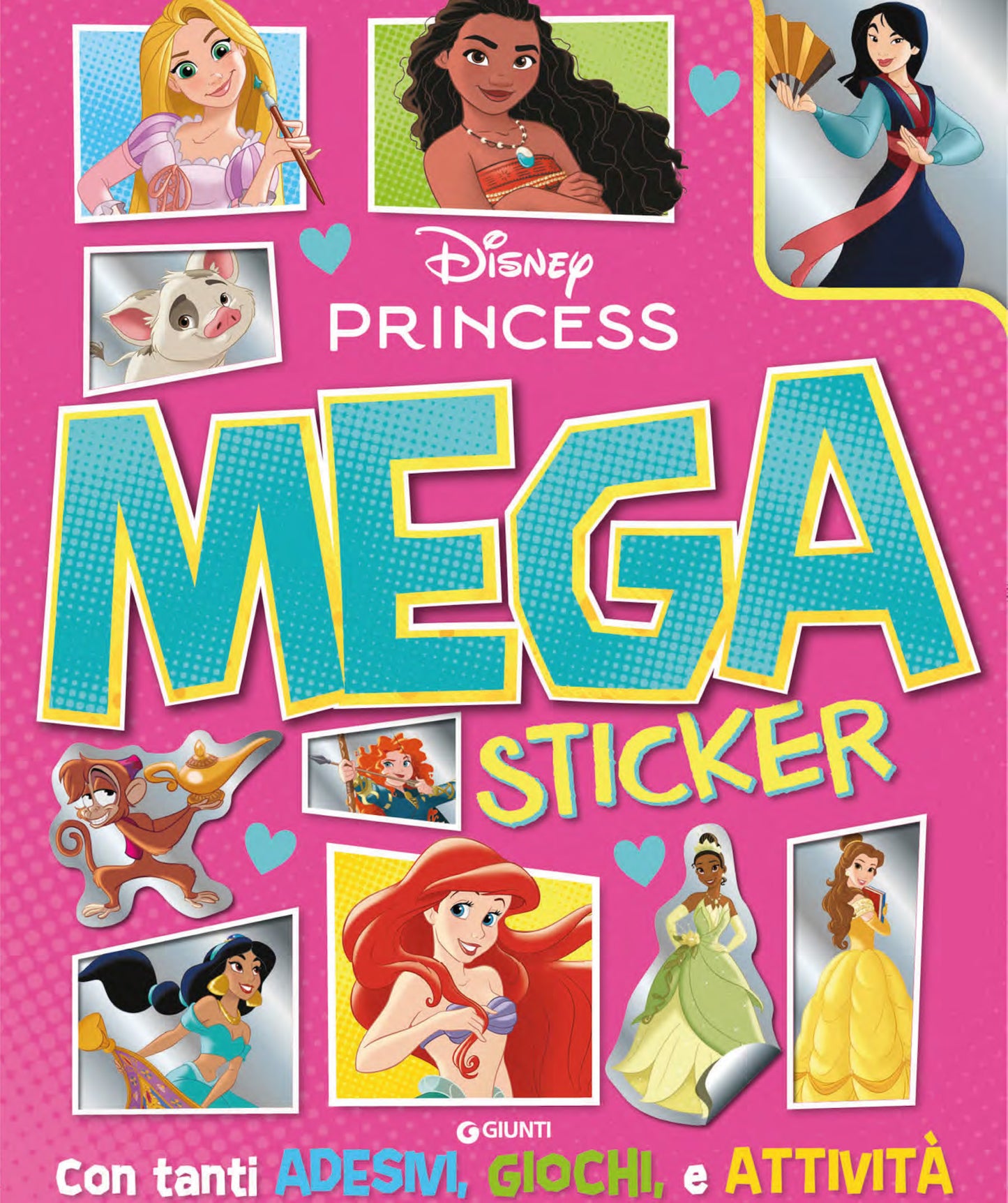 Principesse Disney Mega Sticker::Con tanti adesivi, giochi e attività