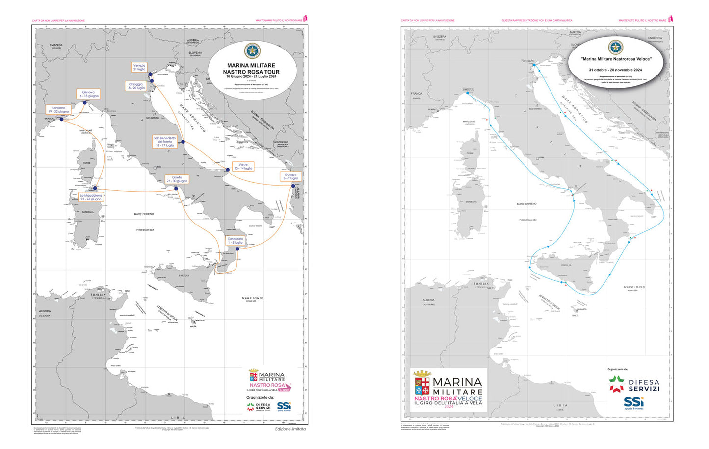 Il giro dell'Italia a vela::Diario di bordo 2024