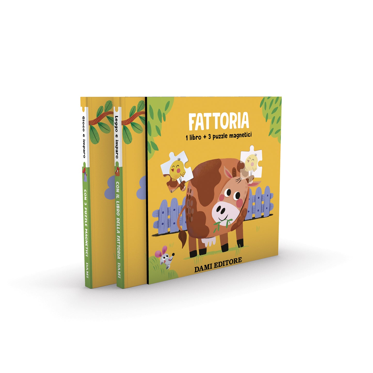 Fattoria::1 libro + 3puzzle magnetici