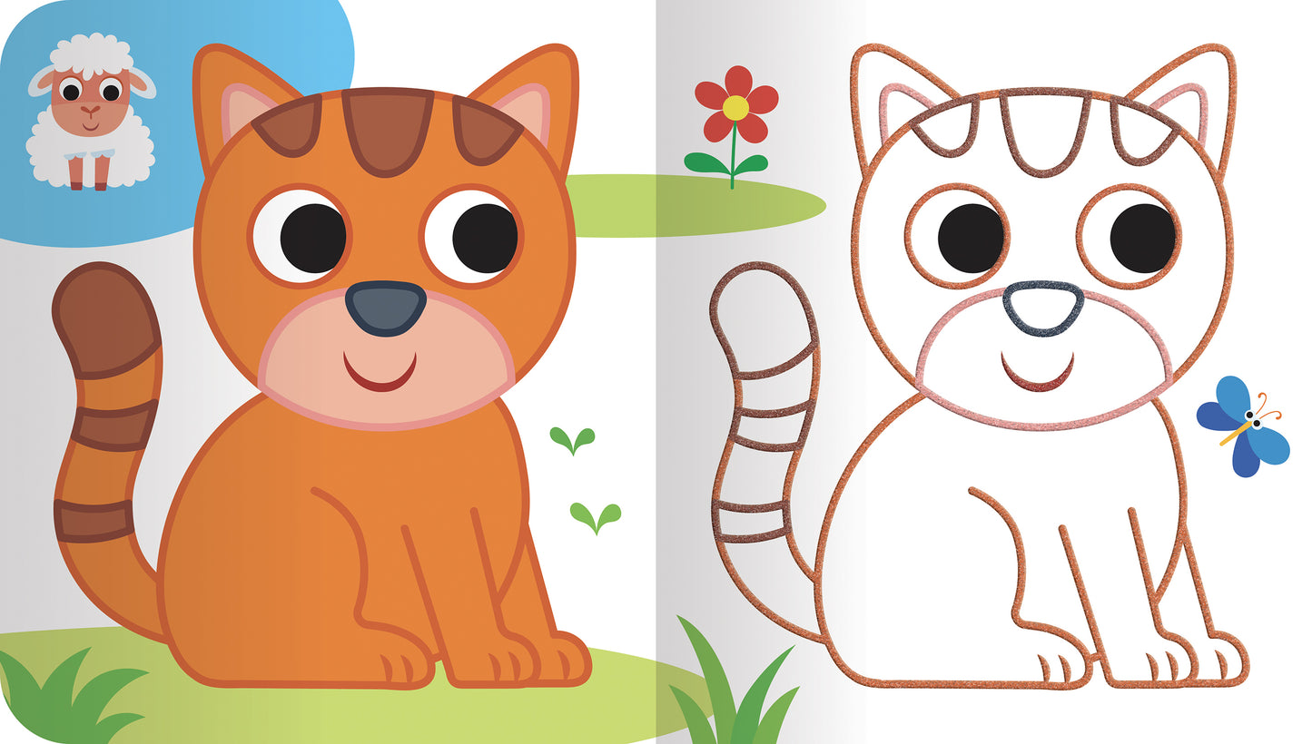 Colora la fattoria scintillante