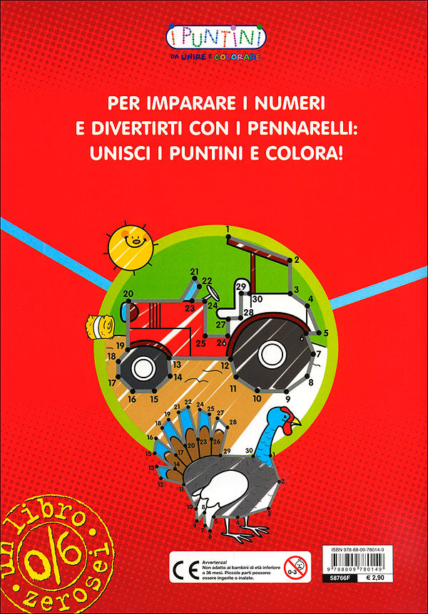 I Puntini - La Fattoria::I puntini da unire e colorare. Con 3 livelli di difficoltà