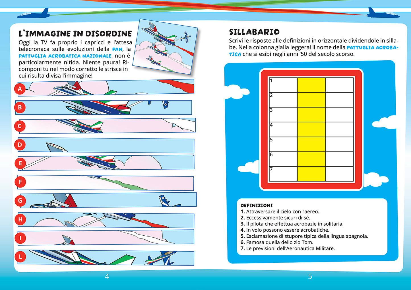 Giochi ad alta quota::Test, cruciverba, quiz e tanto altro con la nostra Aeronautica Militare
