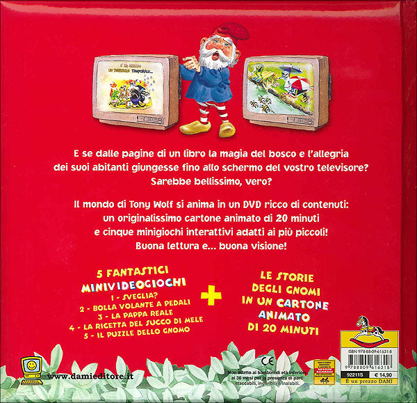 Gli Gnomi + DVD::con un super cartone animato e 5 giochi interattivi!