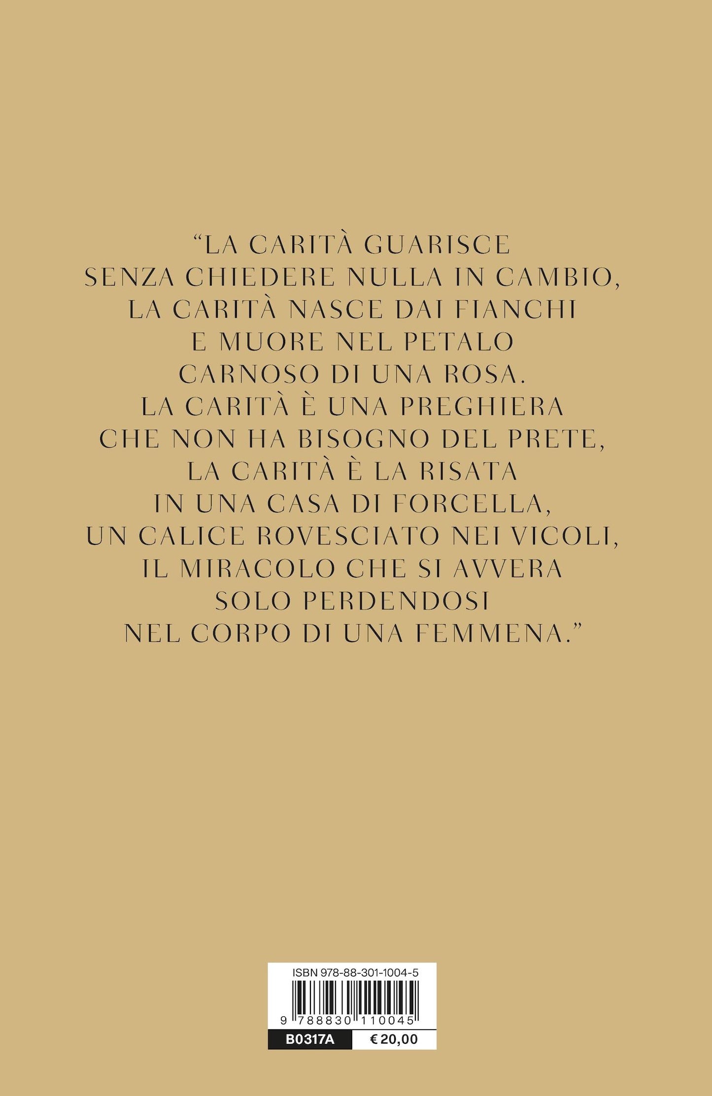 La carità carnale - COPIA AUTOGRAFATA