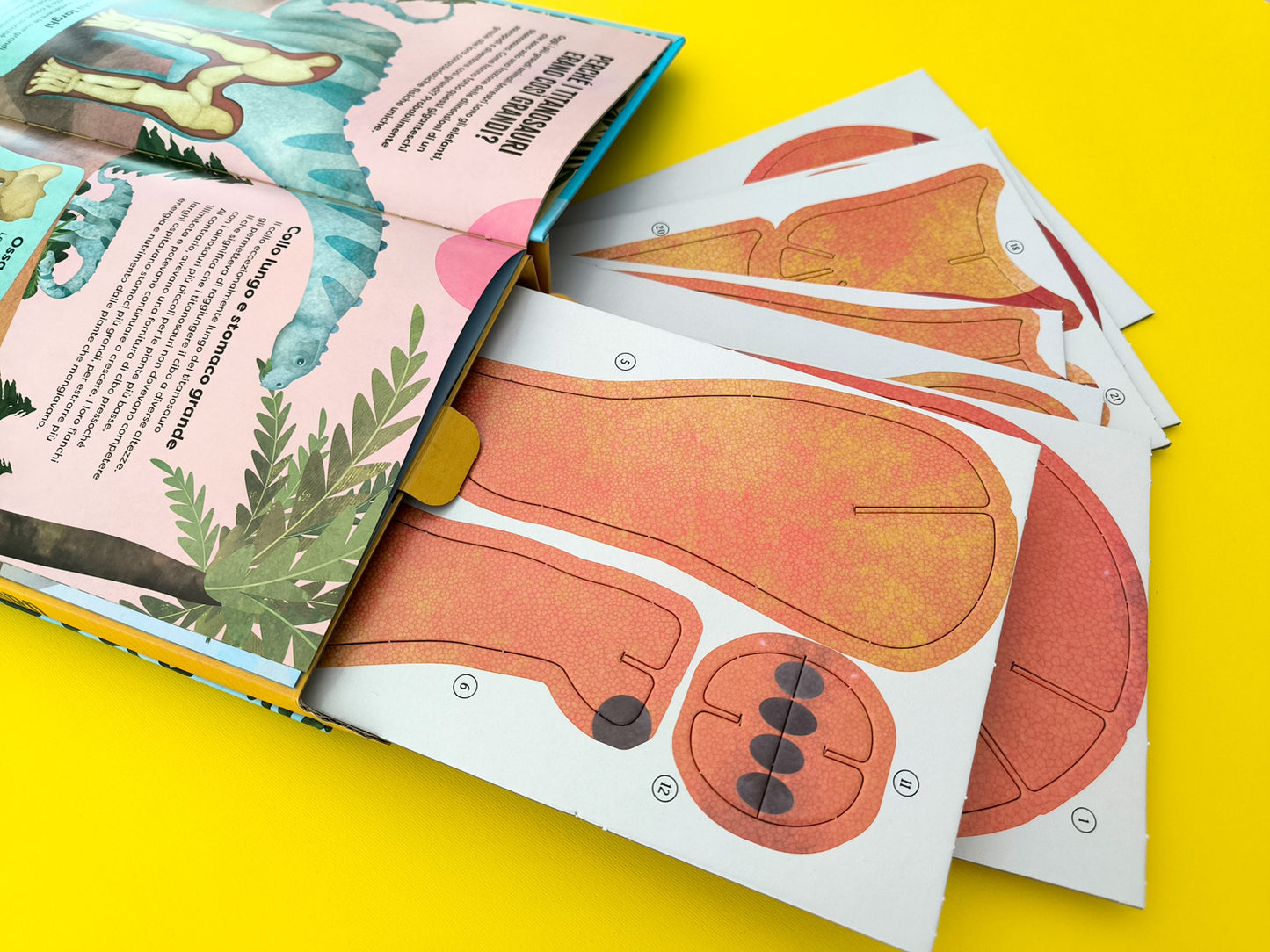 Costruisci il tuo titanosauro::Libro + modellino di 84 cm