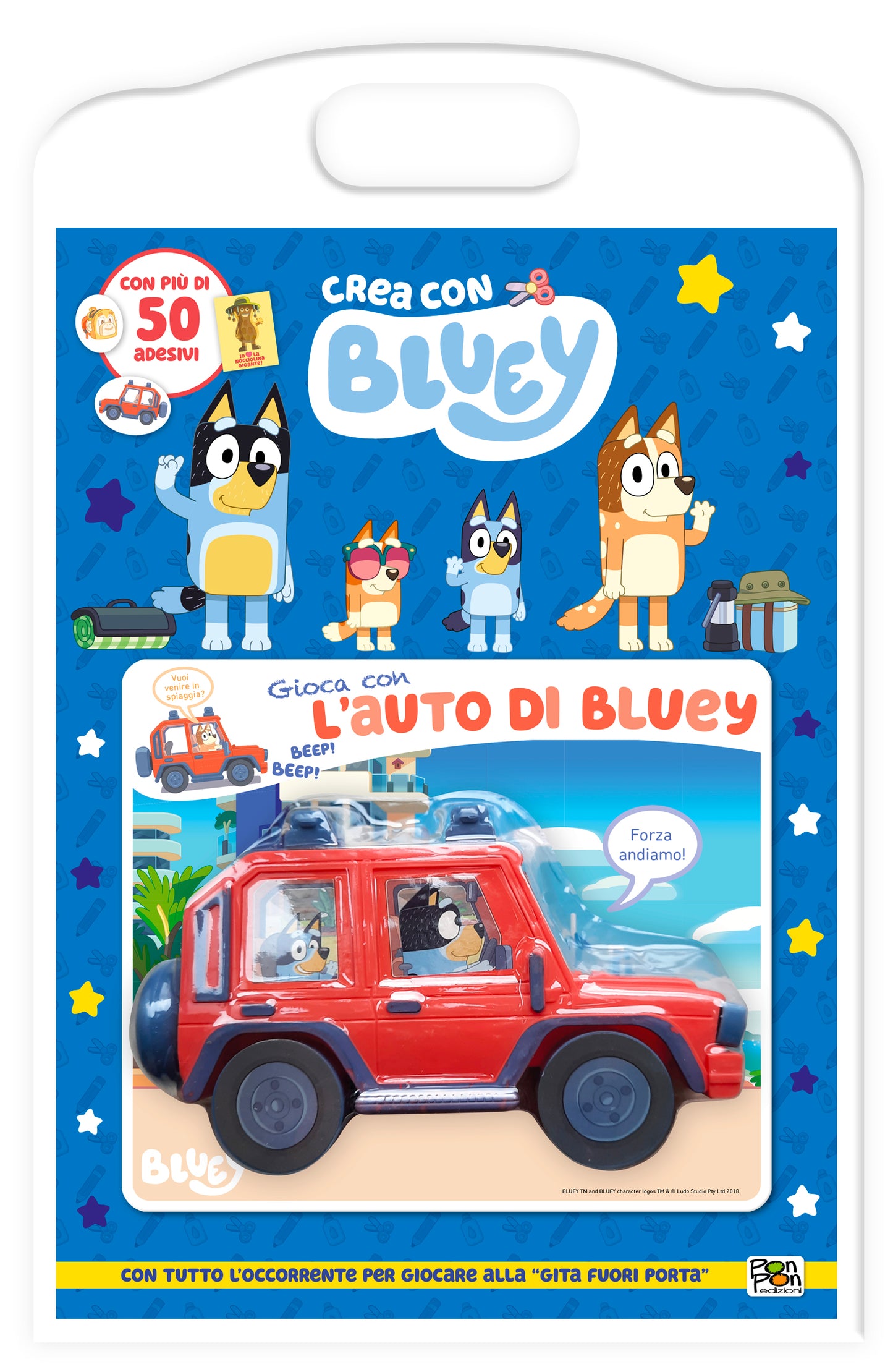 Bluey. Crea con Bluey + Auto di Bluey