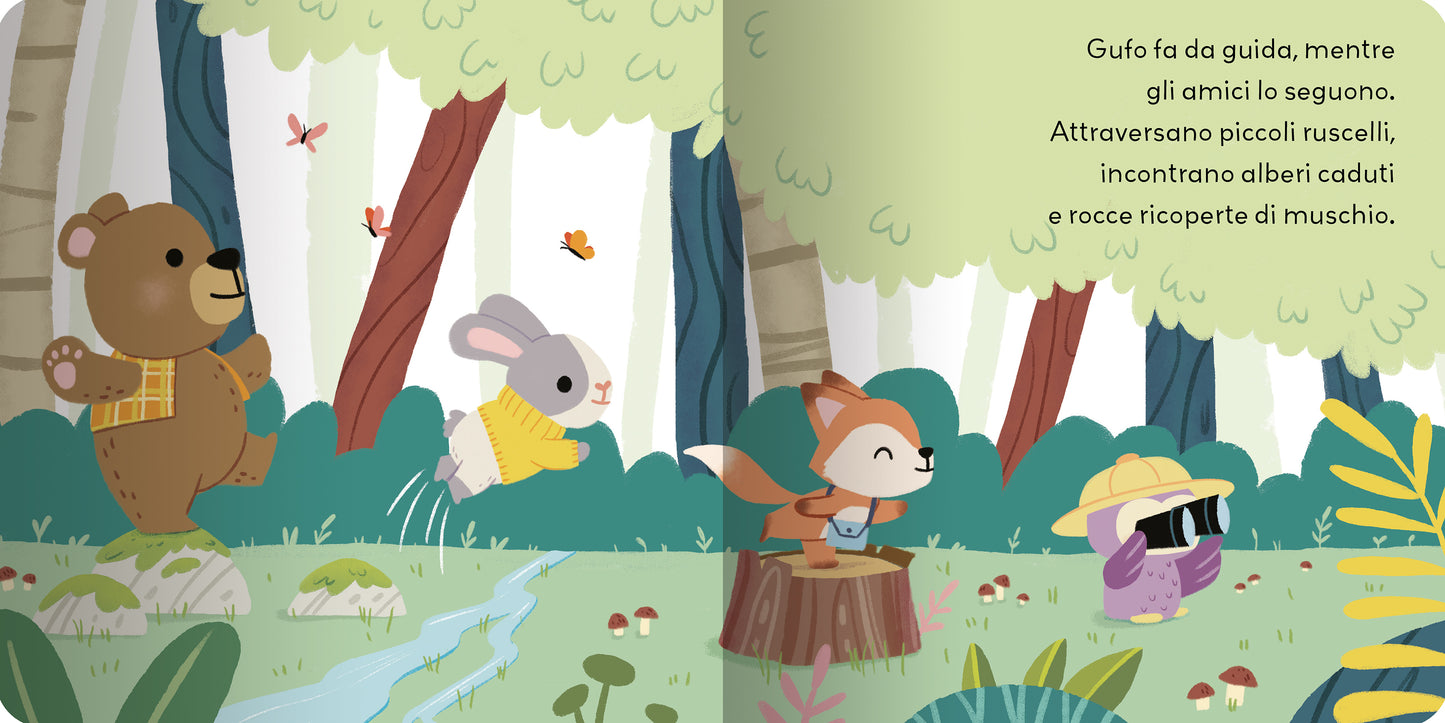 Amici del bosco::1 libro + 1 puzzle di legno