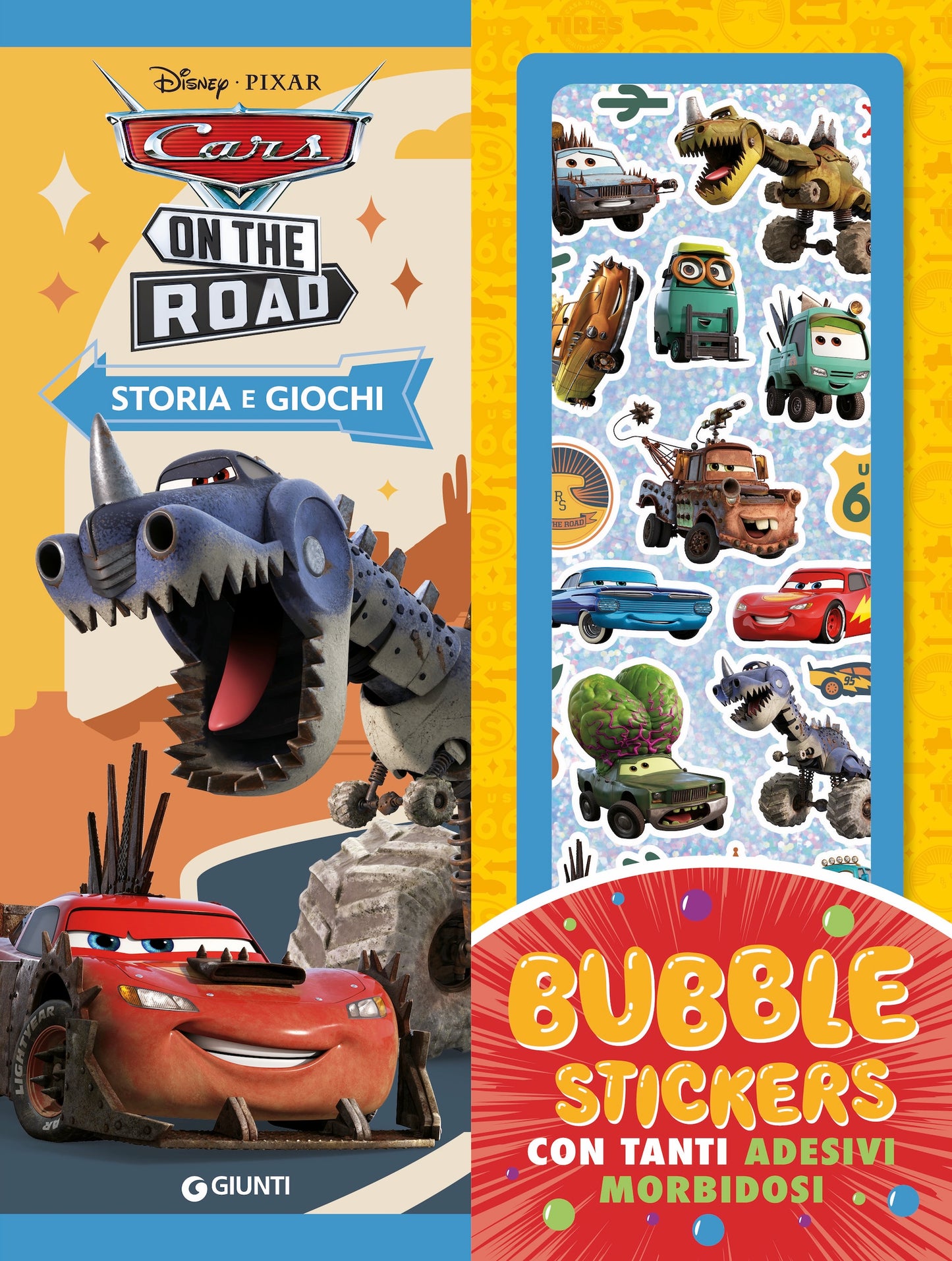 Cars on the road Bubble Stickers::Storia e giochi