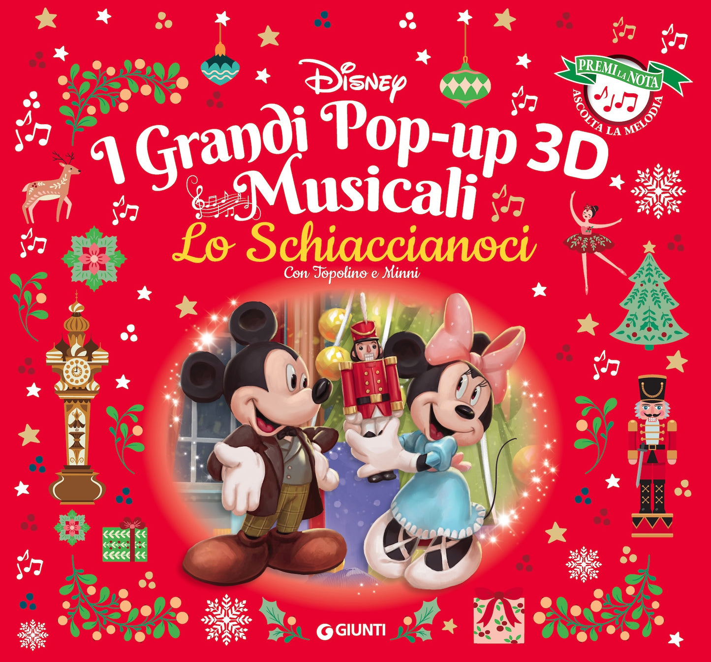 Disney Lo Schiaccianoci con Topolino e Minni I grandi Pop-up 3d musicali::Premi la nota, ascolta la melodia