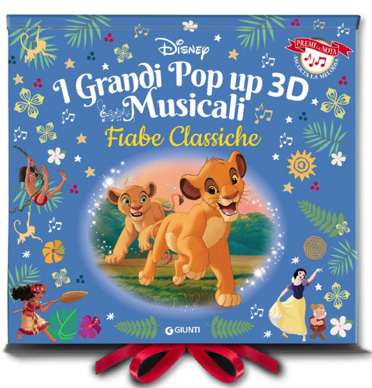 Fiabe classiche Disney I grandi Pop-up 3d musicali::Premi la nota, ascolta la melodia