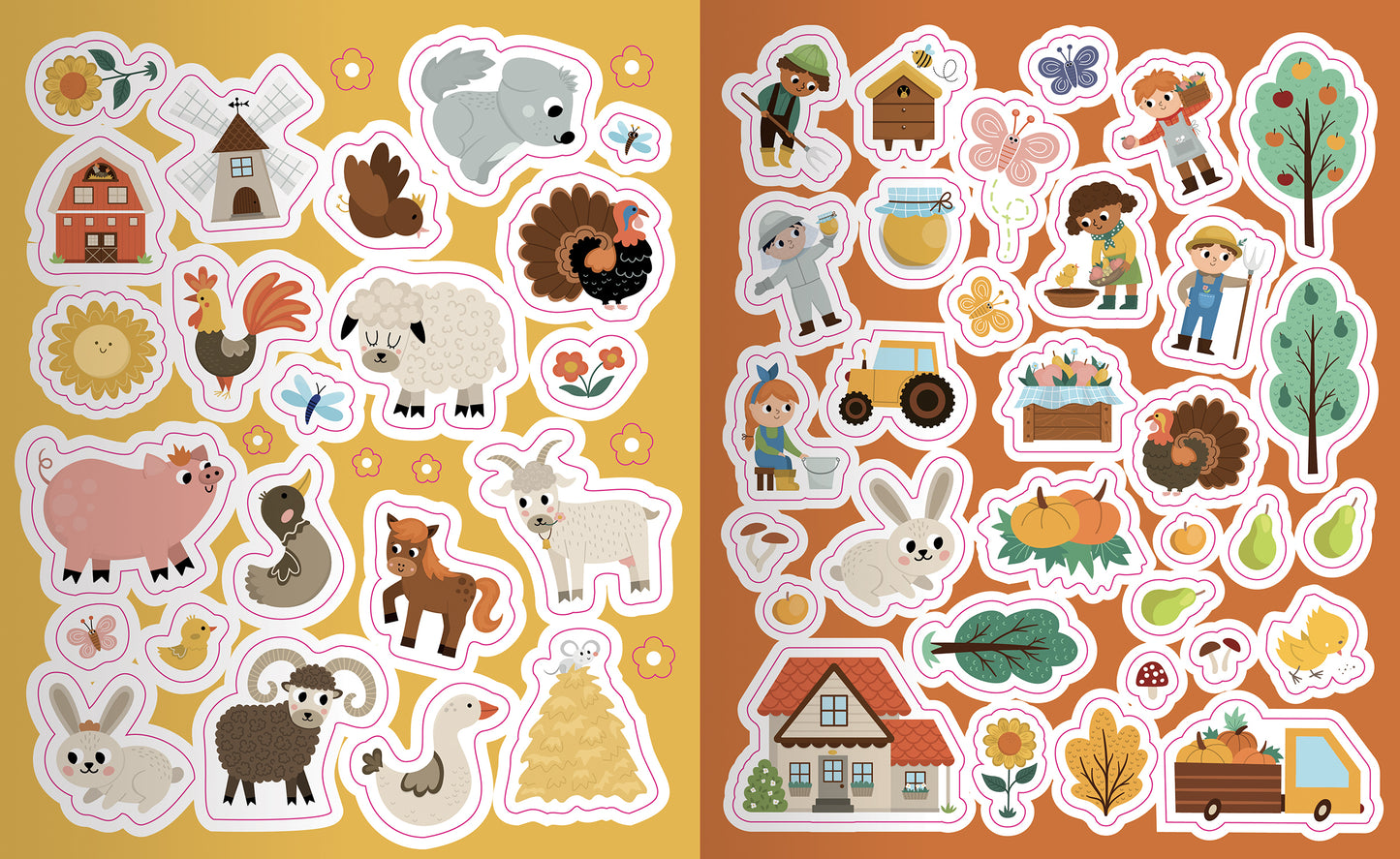 Fattoria::Giochi, Attività, Sticker