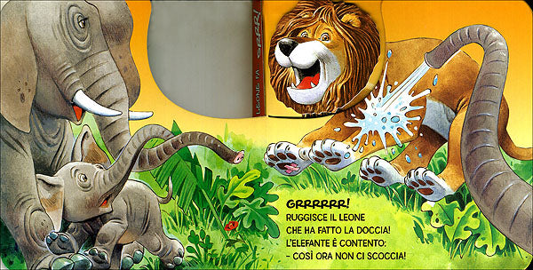 Il leone fa... Grrr!::Tira la coda!