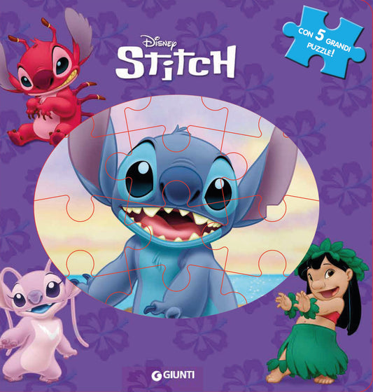 Stitch Maxi Puzzle::Con 5 grandi puzzle