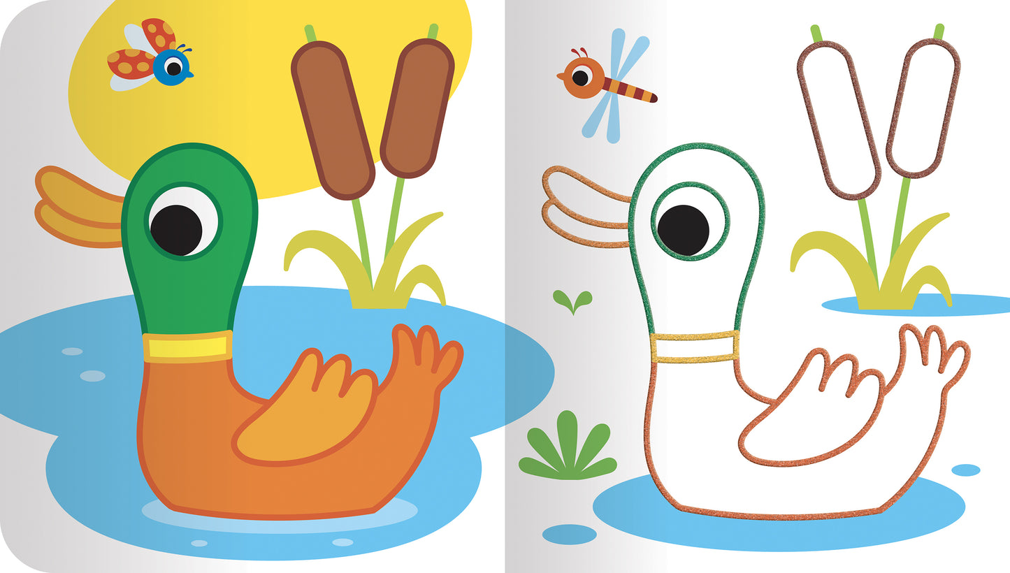 Colora la fattoria scintillante