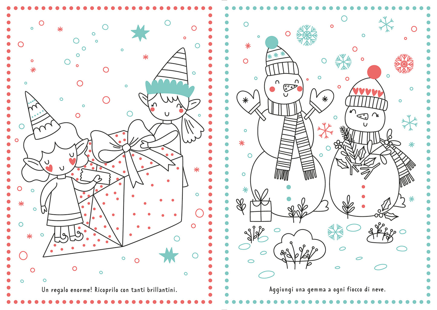 Magia di Natale. Colora con i glitter::Colora con i glitter