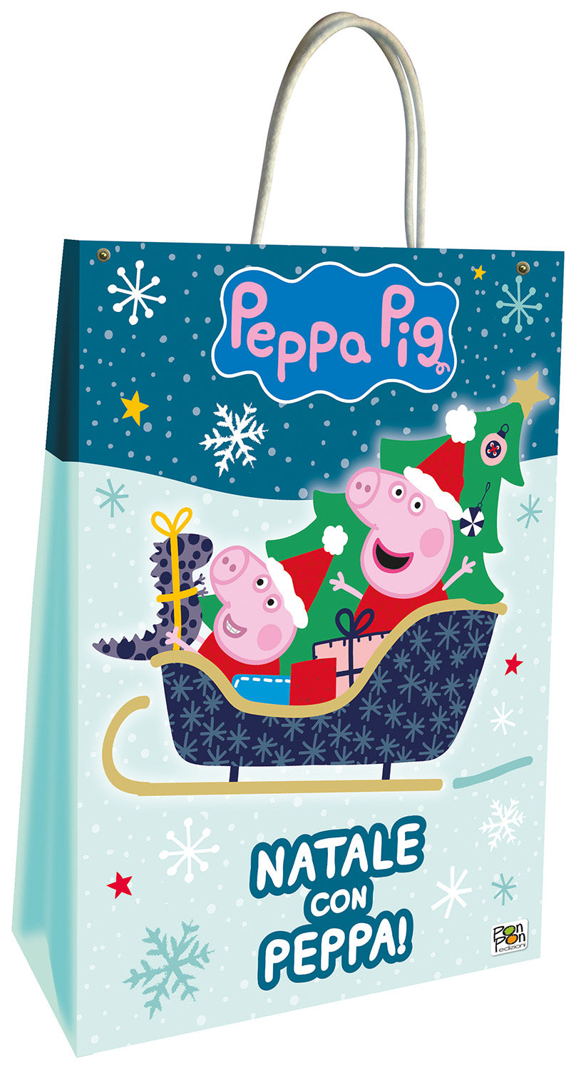Peppa Pig. Natale con Peppa. Shopper bag