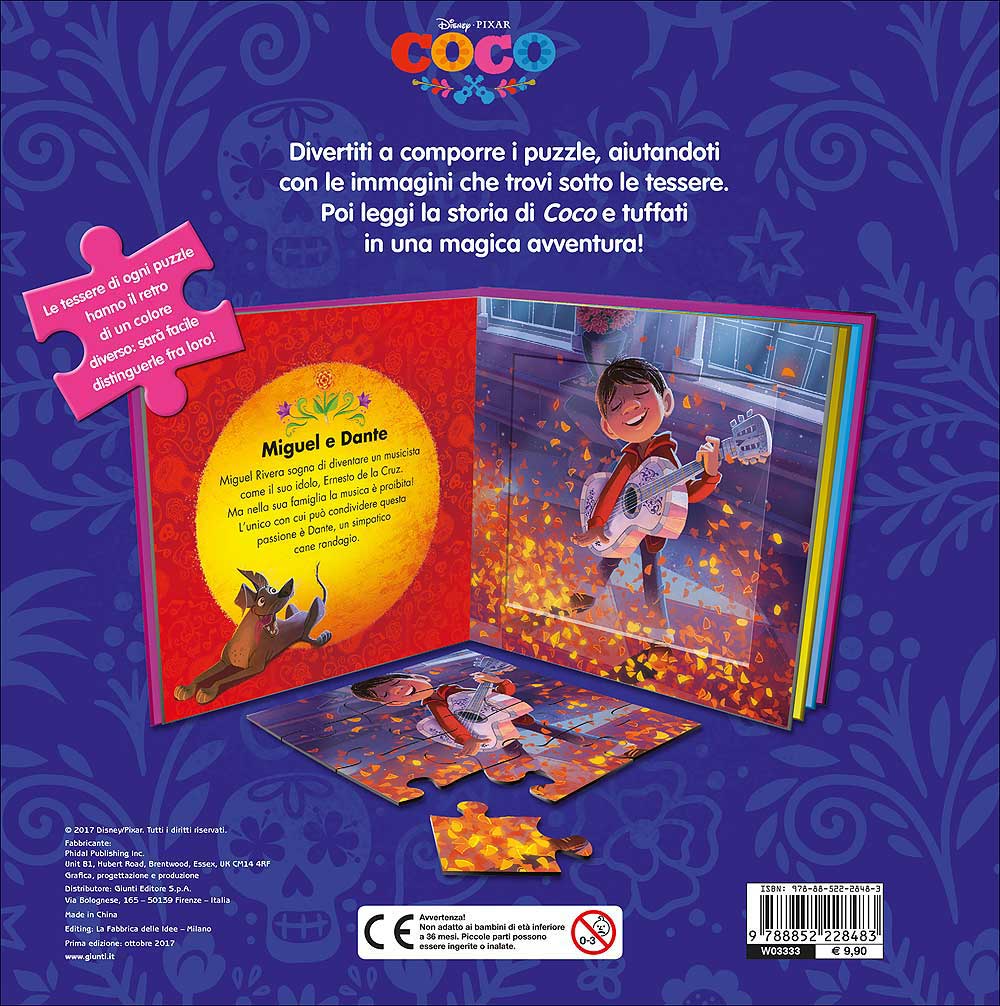 Libri Puzzle - Coco::Con 4 grandi puzzle!